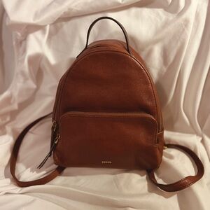 Fossil Backpack Brown Leather Purse